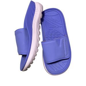 Vionic “8” Purple Rejuvenate Unixes Slides Adjustable Closure 10” Long